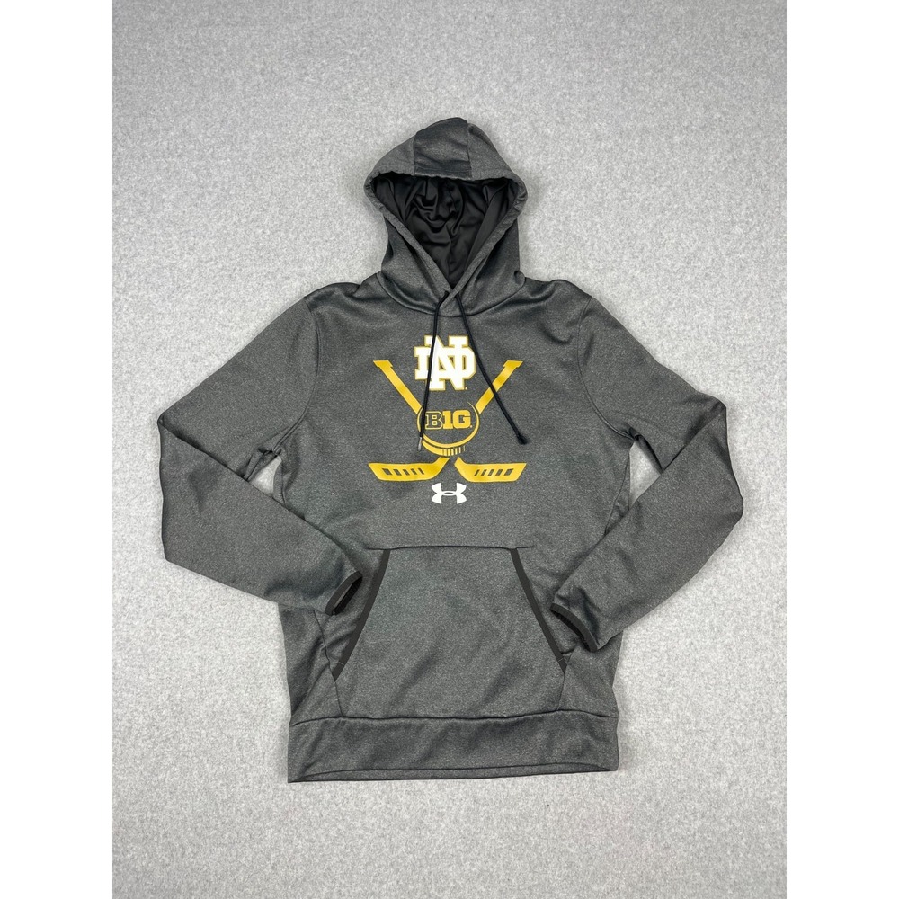 University‎ Of Notre Dame Hockey Sweatshirt Mens S Gray Fighting Irish Pullover